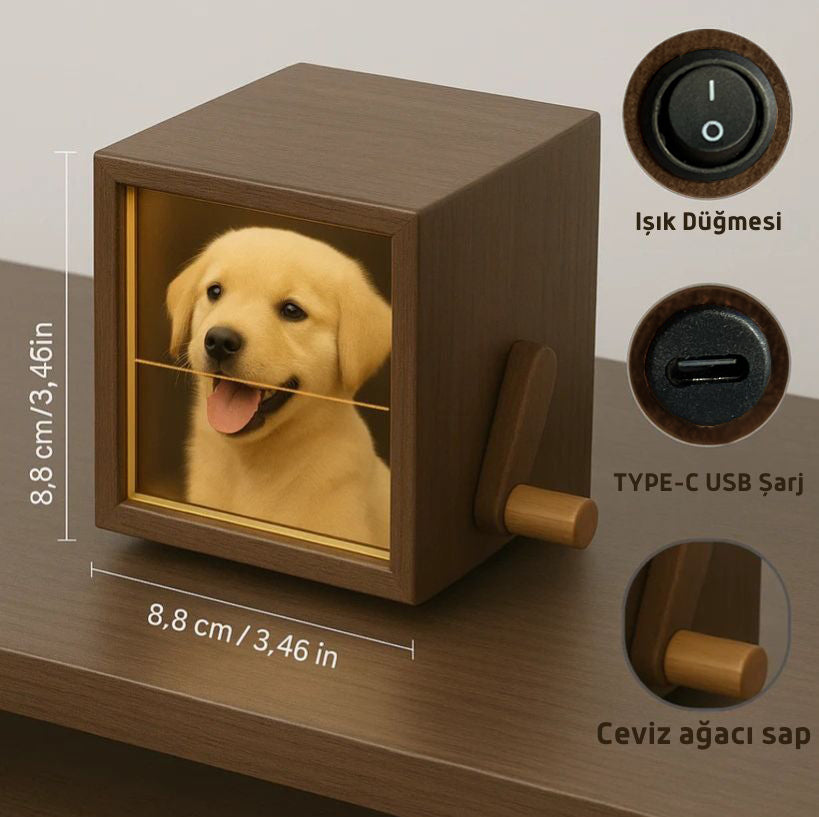 Işıklı Fotoğraf Kutusu (Kişiye Özel Üretim)
