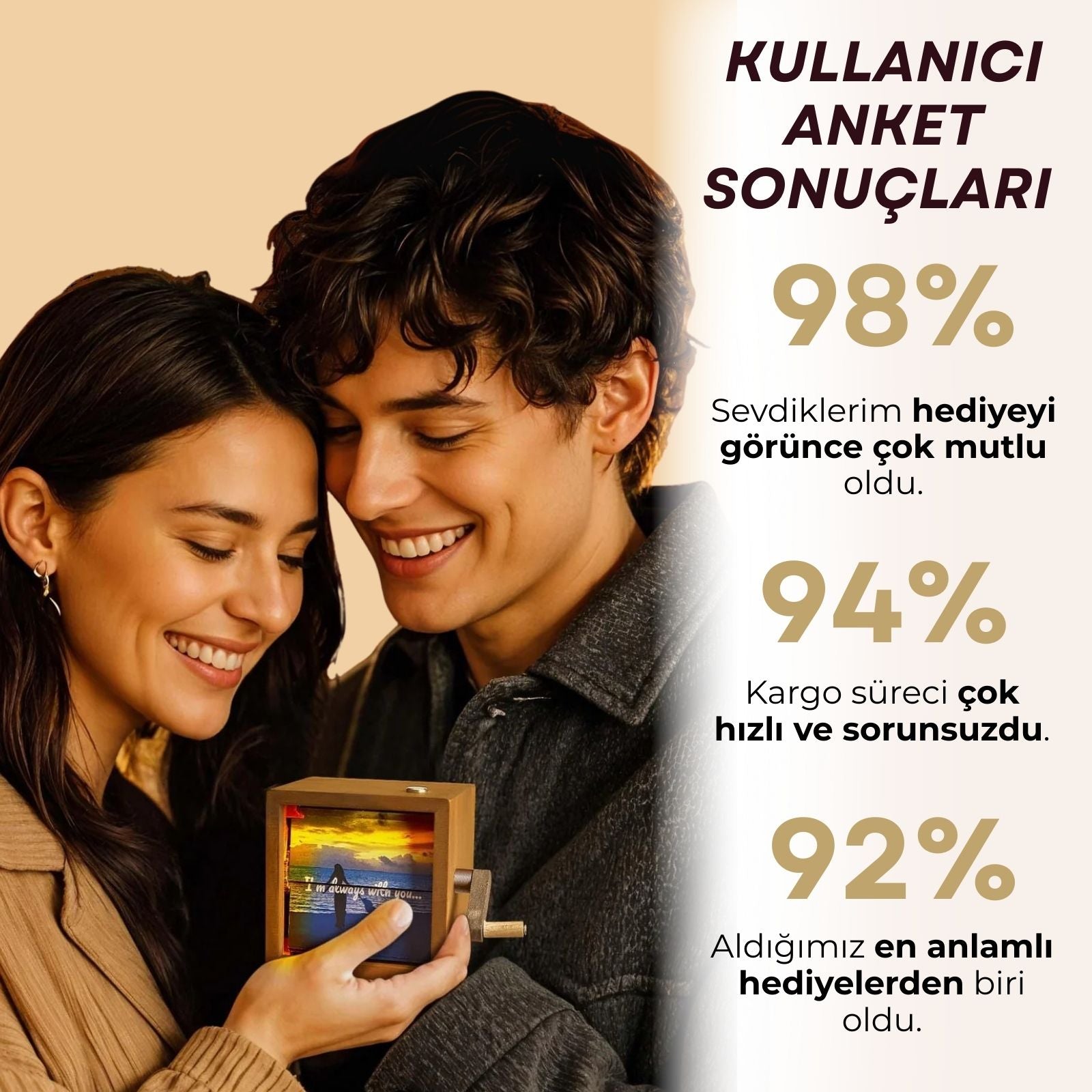 Işıklı Fotoğraf Kutusu (Kişiye Özel Üretim)