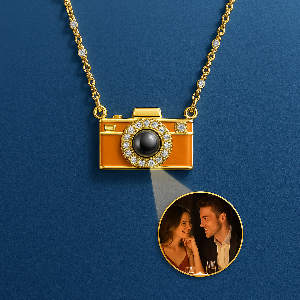 Ebedi Aşk Projeksiyon Fotoğraf Makinesi Kolye